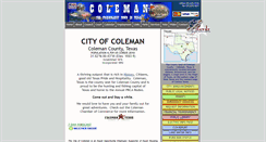 Desktop Screenshot of cityofcolemantx.us